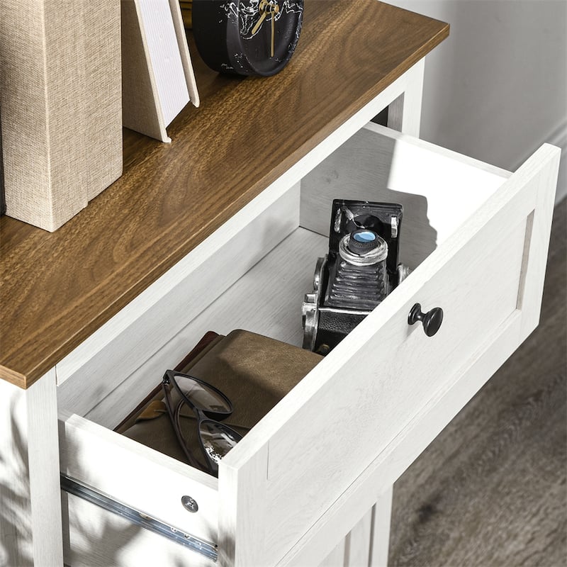 Kitchen Sideboard Storage Cabinet with Drawer and Adjustable Shelf