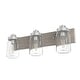 preview thumbnail 25 of 50, Hunter Devon Park Bathroom Vanity Wall Light, Damp Rated, Rustic, Farmhouse