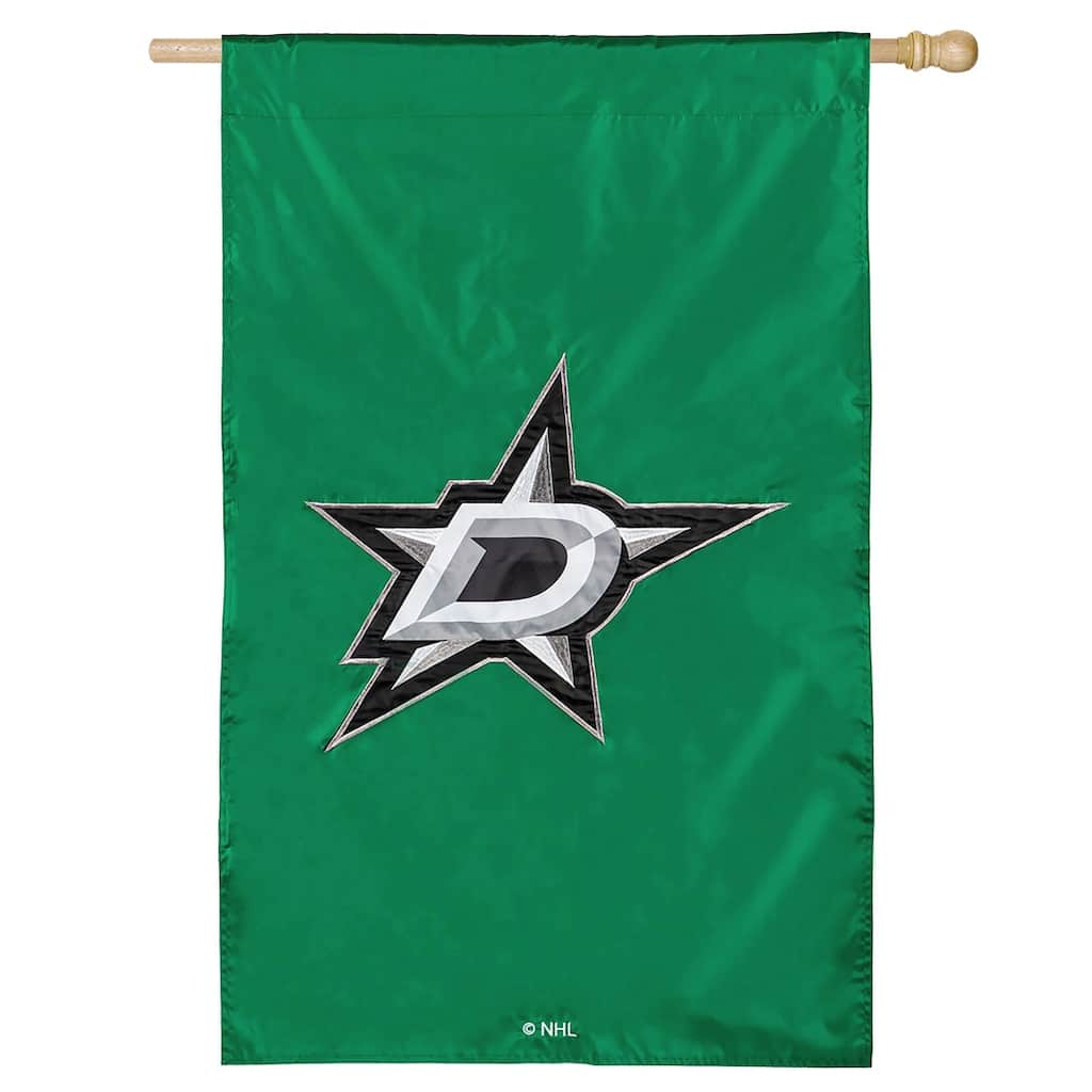 Applique Flag, House Size, Dallas Stars