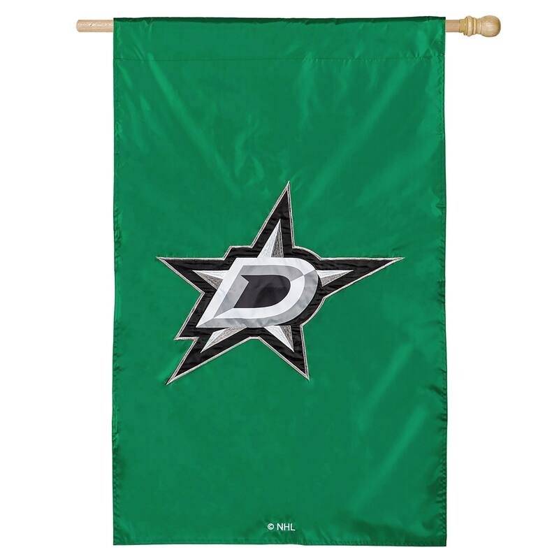 Applique Flag, House Size, Dallas Stars