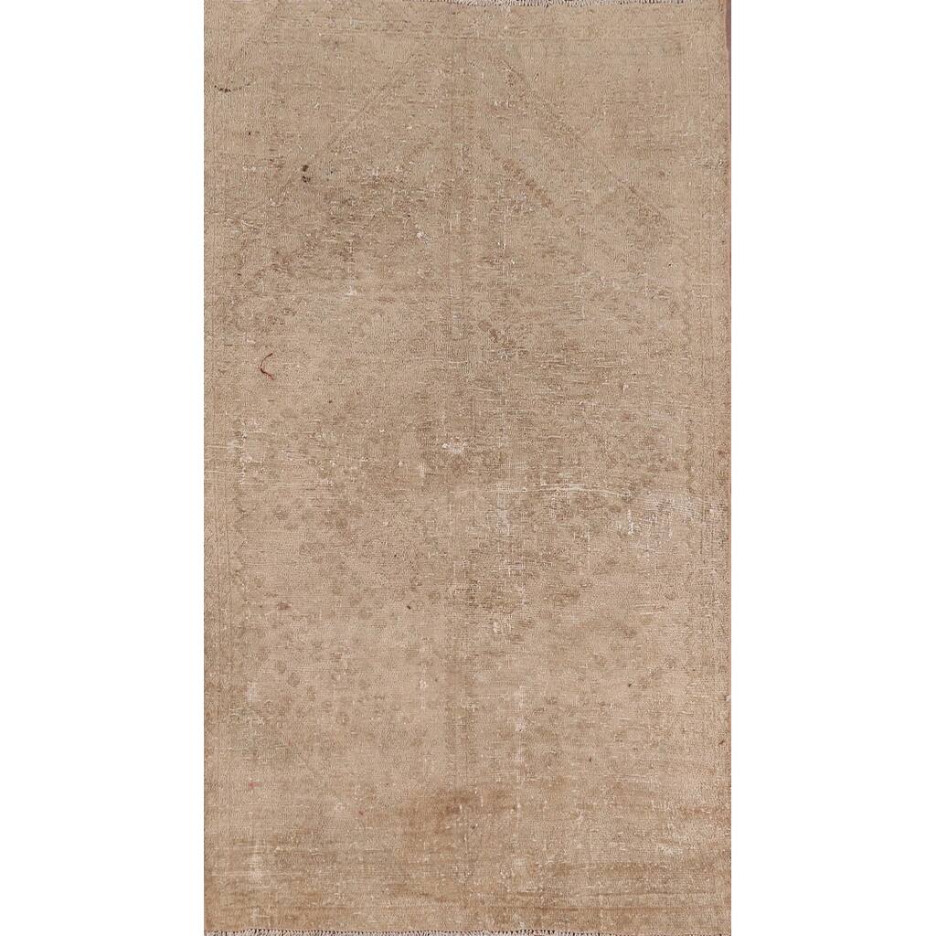 Hand Knotted Oriental 100% Wool Carpet Traditional Medallion Beige & Ivories Tabriz Area Rug - 7' 5'' X 4' 1''