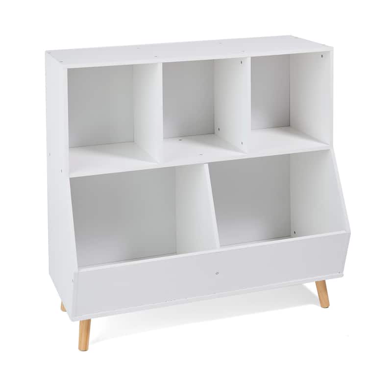 Badger Basket 5-Bin Storage Cubby with Feet - 35.5" x 15.75" x 33.5"