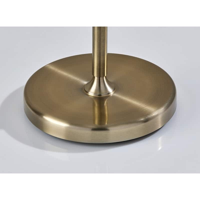 Swirl Torchiere - Antique Brass