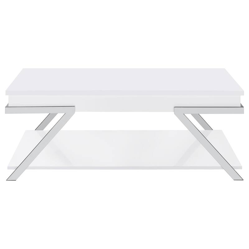 Marcia Coffee And End Table Set White High Gloss