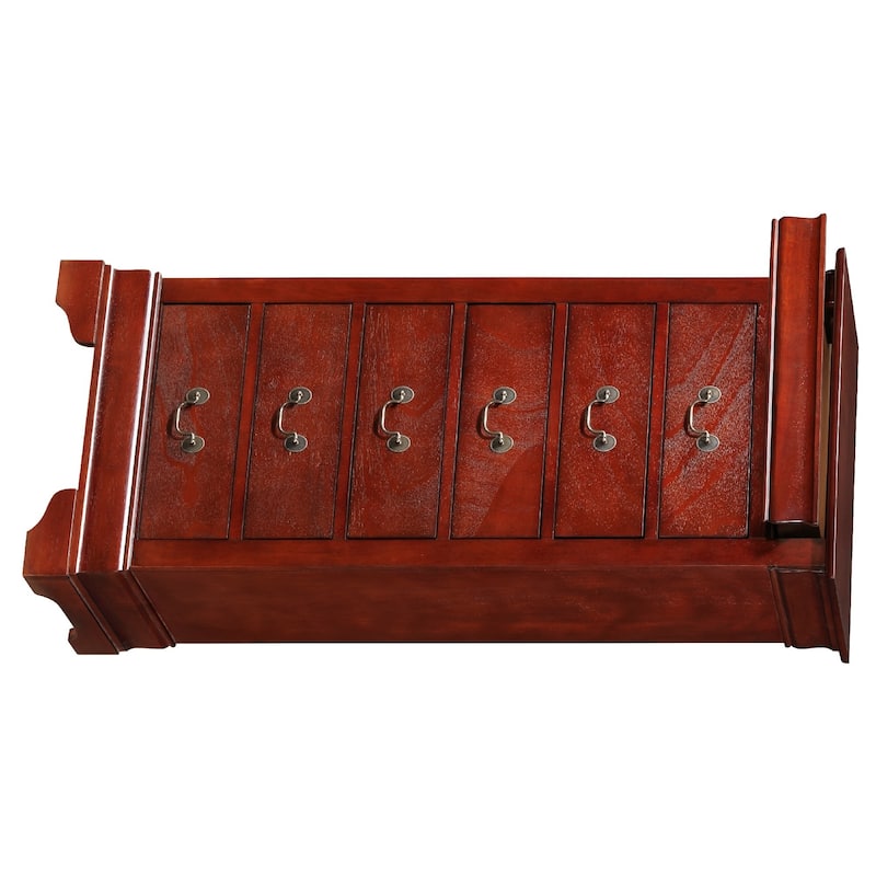 7-Drawer Wooden Bedroom Chest - 51" - Brown
