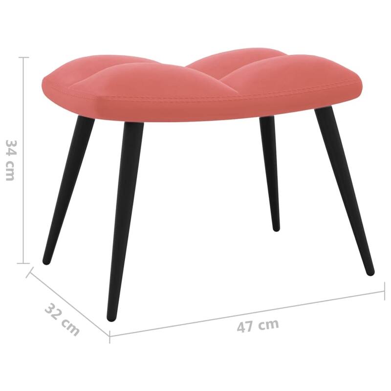 vidaXL Relaxing Chair multi colors Velvet
