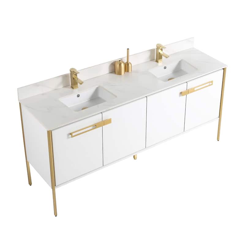 Fine Fixtures Oakville Bathroom Vanity with White Ceramic Sink