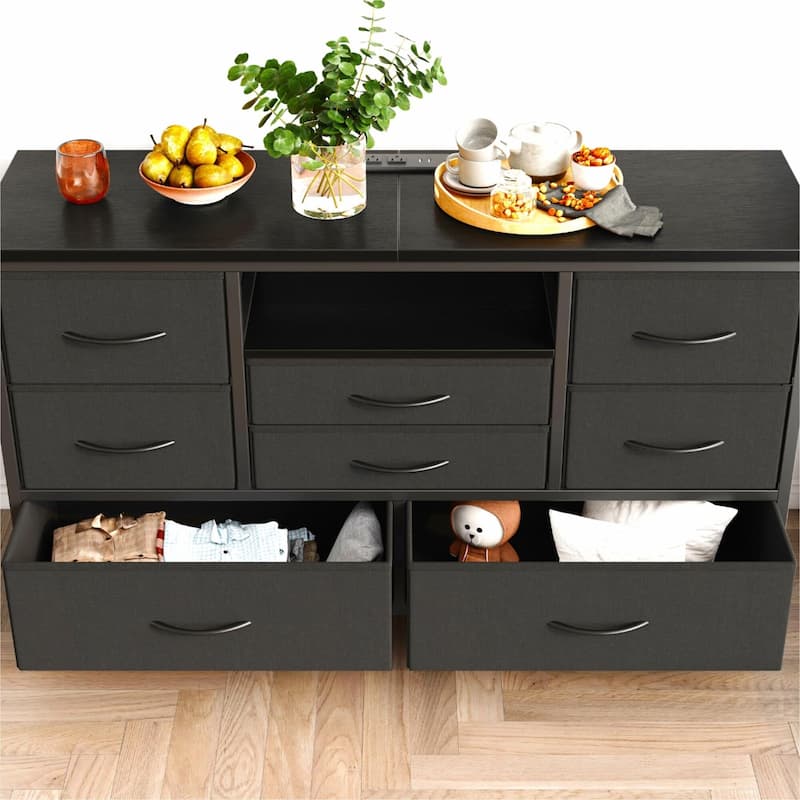 8 Dresser TV Stand with Power Outlet