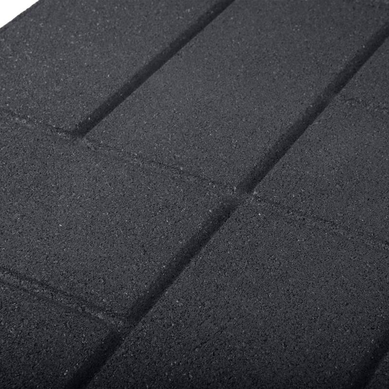 Pure Garden Rubber Deck Tiles 8-Pack - 28SQFT Outdoor Flooring Pavers