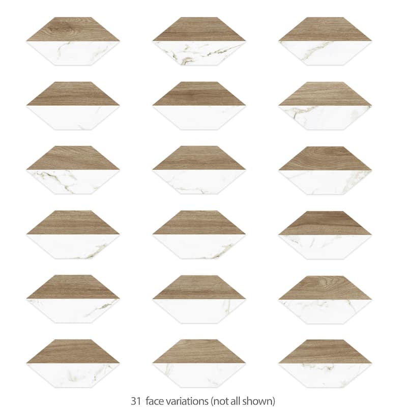 Merola Tile Llama Kayak Lagom Nature 6-1/2" x 12-1/2" Porcelain Floor and Wall Tile