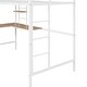 preview thumbnail 8 of 22, Twin Size Metal Loft Bed wL-shaped Desk, Bookshelf, Ladder, Guardrail