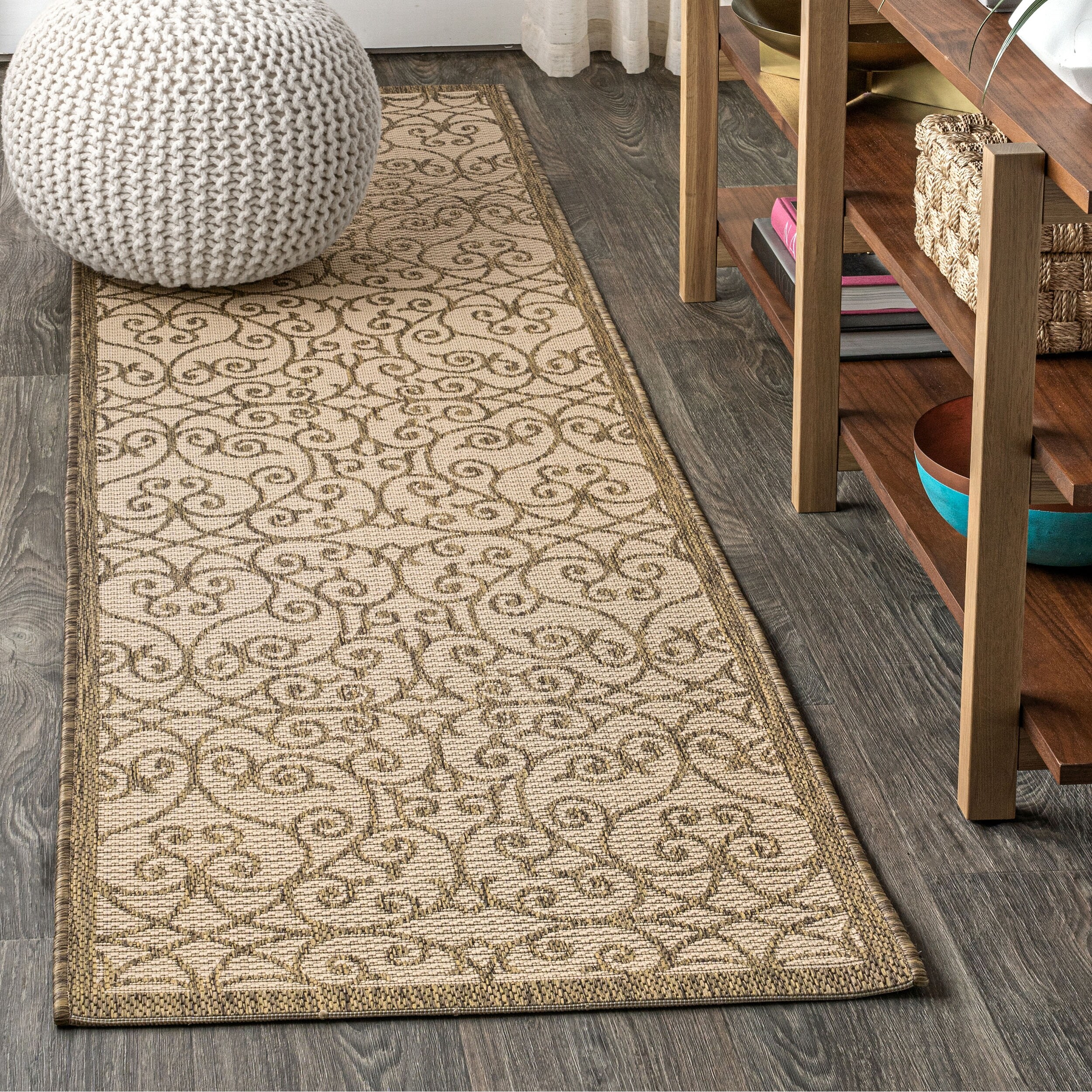 Shop Black Friday Deals On Madrid Vintage Filigree Textured Weave Indoor Outdoor Area Rug Overstock 28416139
