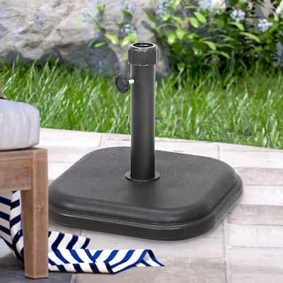 24 lb. Square Patio Umbrella Base - Black
