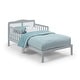 preview thumbnail 2 of 4, Birdie Toddler Bed Light Gray/White suitable for kids'bedroom