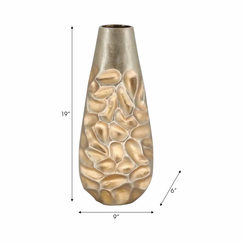 Metal Cartwright Hammered Textured Vase - Bronze, 19 in.