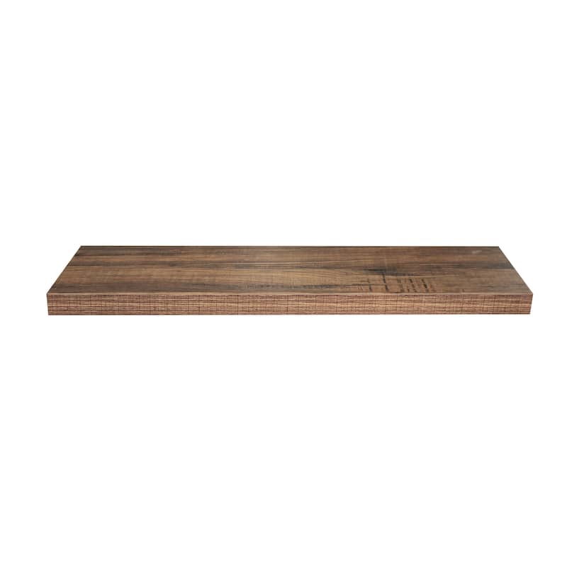 Modern and Contemporary Antique Walnut Floating Shelf - 31.5*9.25*1.5 inches