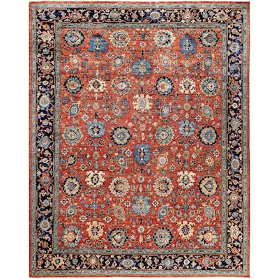 Serapi One-of-a-Kind Hand-Knotted Area Rug - Orange - 8' 0" x 9' 10"