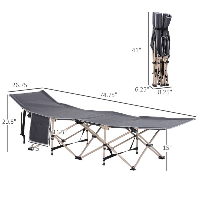 Folding Camping Cot with Carry Bag