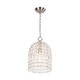 preview thumbnail 27 of 53, Vintage Glam Crystal Bird Cage Lantern Chandelier - Distressed Brass