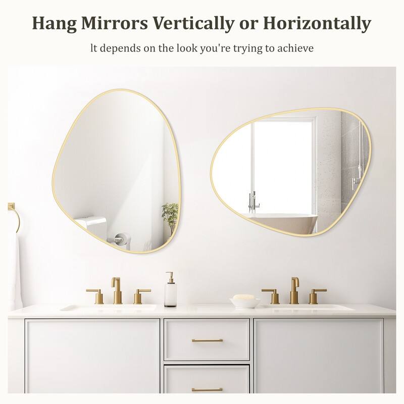 Aluminum Alloy Asymmetrical Wall Mirrors