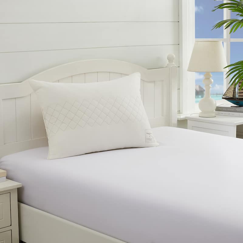Tommy Bahama AquaLoft Hypoallergenic Squishy Gel Pillow - White