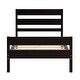 preview thumbnail 4 of 4, Classic Simple Wooden Platform Bed Frame Twin Size Platform Bed Frame with Headboard and Footboard for Kids, Teens, Espresso