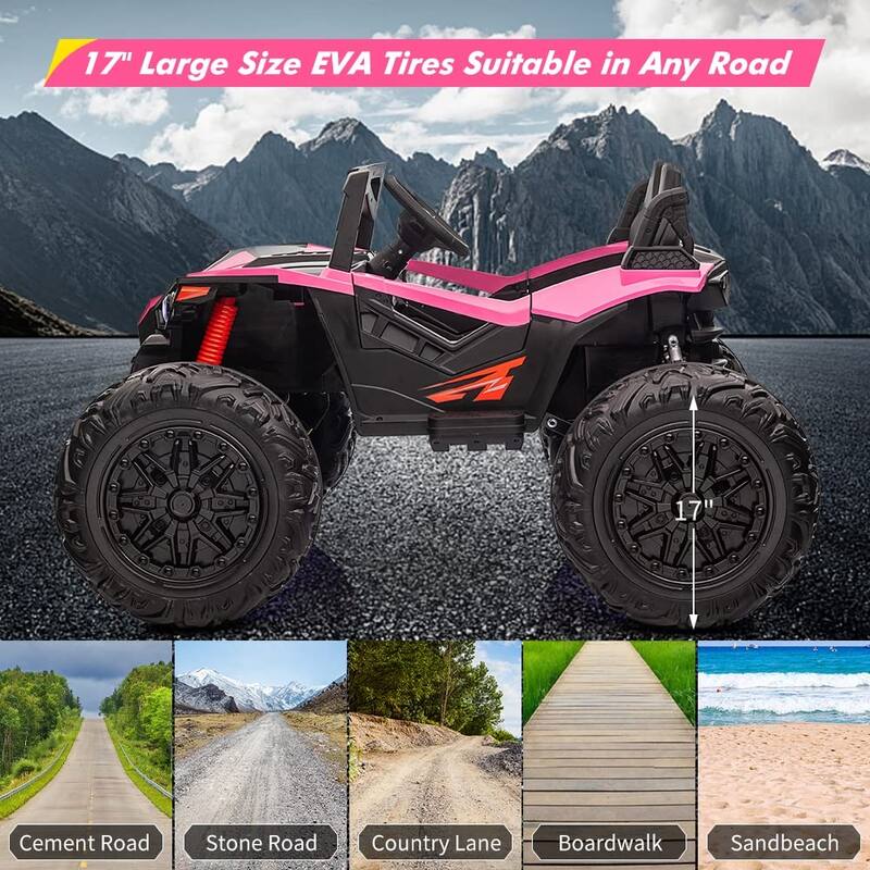 24V 10Ah 2 Seaters Ride on UTV with Remote Control