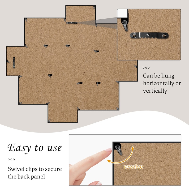 9 Opening 4x6 Family Collage Picture Frames for Wall Decor Gallery Set