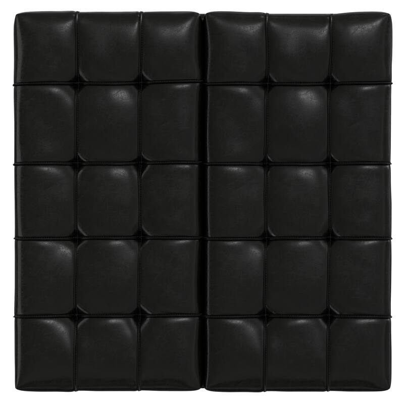 Mariah Lift Top Table Storage Ottoman - Black