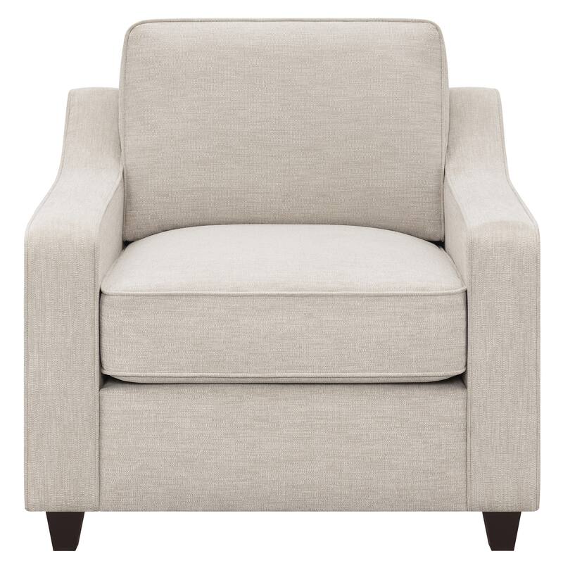 Mahaffey Beige 3-Piece Cushion Back Living Room Set