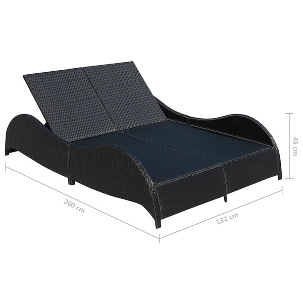 Double bed online lounger