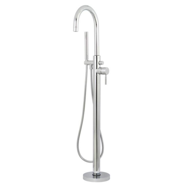 Kingston Brass Concord Floor Mounted Clawfoot Tub Filler with Metal