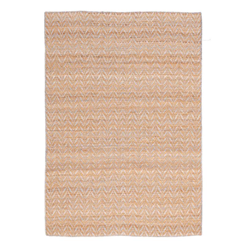 ECARPETGALLERY Flat-Weave Palas Denizli Light Brown Kilim - 5'2 x 7'7