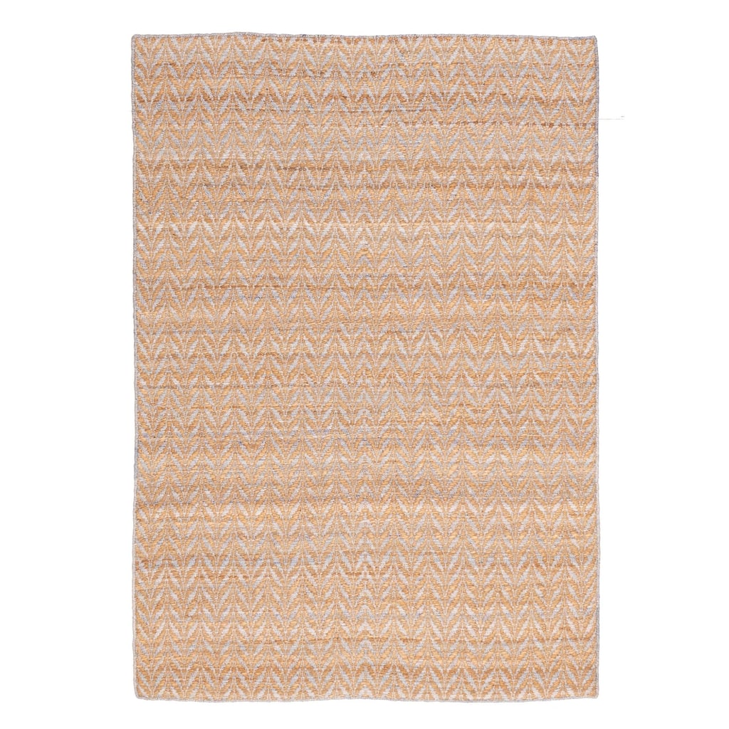 ECARPETGALLERY Flat-Weave Palas Denizli Light Brown Kilim - 5'2 x 7'7