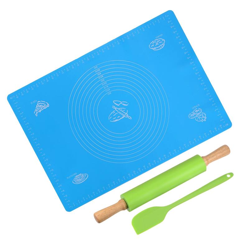 3pcs Silicone Rolling Pins for Baking 43cm x 5.2cm