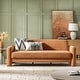 preview thumbnail 26 of 39, HULALA HOME Isai Modern Curved Velvet Sofa Orange