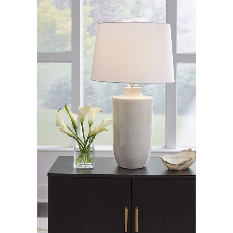 Signature Design by Ashley Cylener Off-White Table Lamp - 16.88"W x 16.88"D x 30.5"H