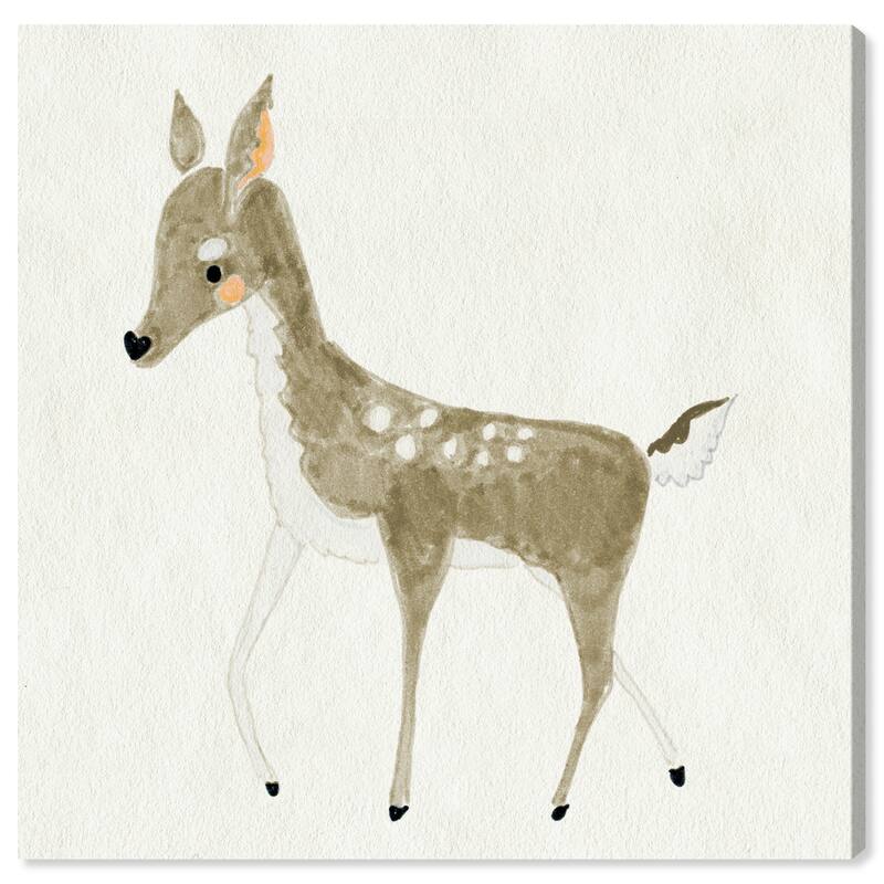 Wynwood Studio Canvas Animals Pet Deer Brown and Taupe Farmhouse Wall Art Canvas Print