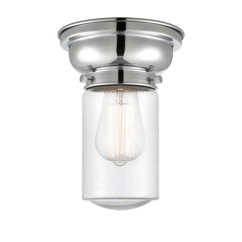 Innovations Lighting Dover 6" Wide Convertible Flush Mount Ceiling - Polished Chrome / Seedy