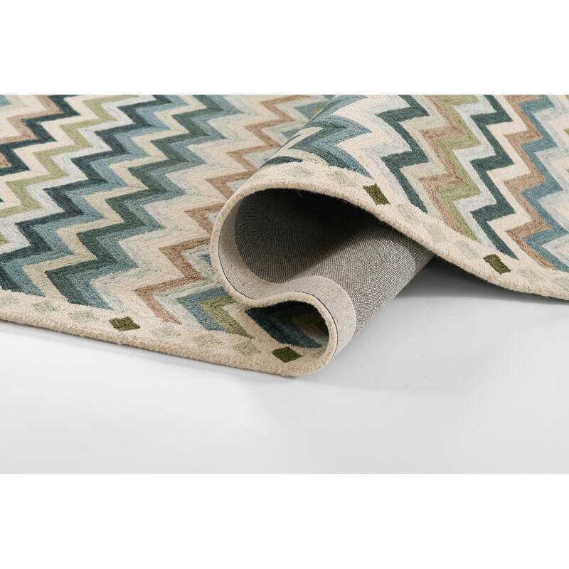 Erin Gates by Momeni Abbott Zigzag Stripe Hand Tufted Wool Area Rug