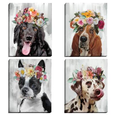Flower Power I - IV by Studio Arts Canvas Art Prints