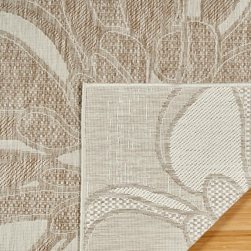 Gertmenian Tropea Woodbury Bold Floral Casual Easy Care Flatweave Indoor/ Outdoor Area Rug