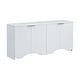 preview thumbnail 35 of 44, Hidden Shoe Cabinet Multi-Function Shoe Cabinet Vintage Shoe Cabinet with Adjustable Shelving and 4 Doors for Living Room