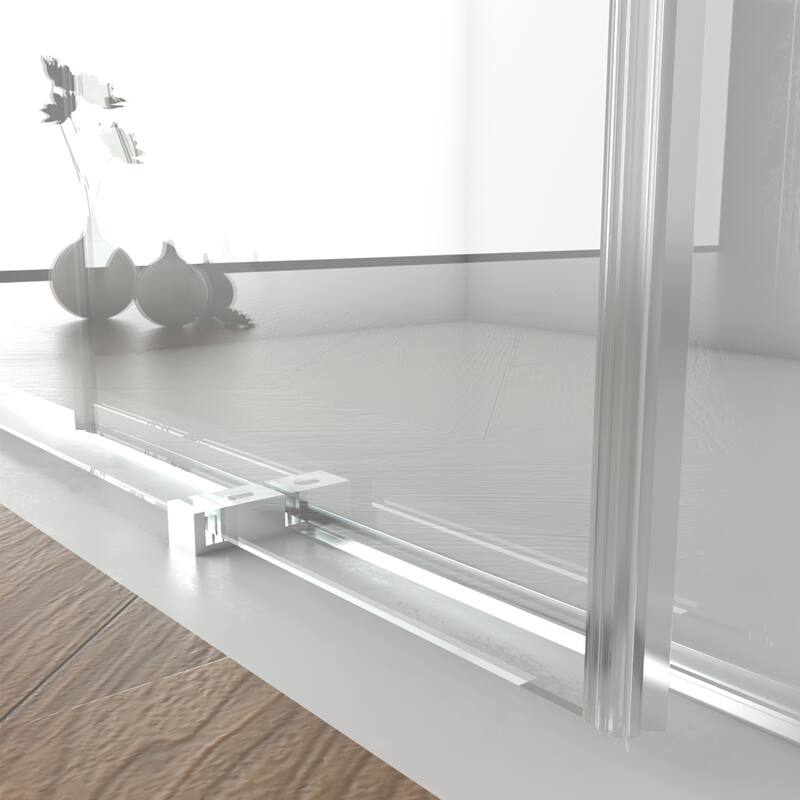 Frameless Shower Door, Double Sliding Shower Door