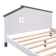 preview thumbnail 43 of 52, Platform bed with house shaped headboard