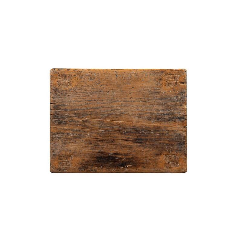 Sampson Reclaimed Pine Side Table, Antique