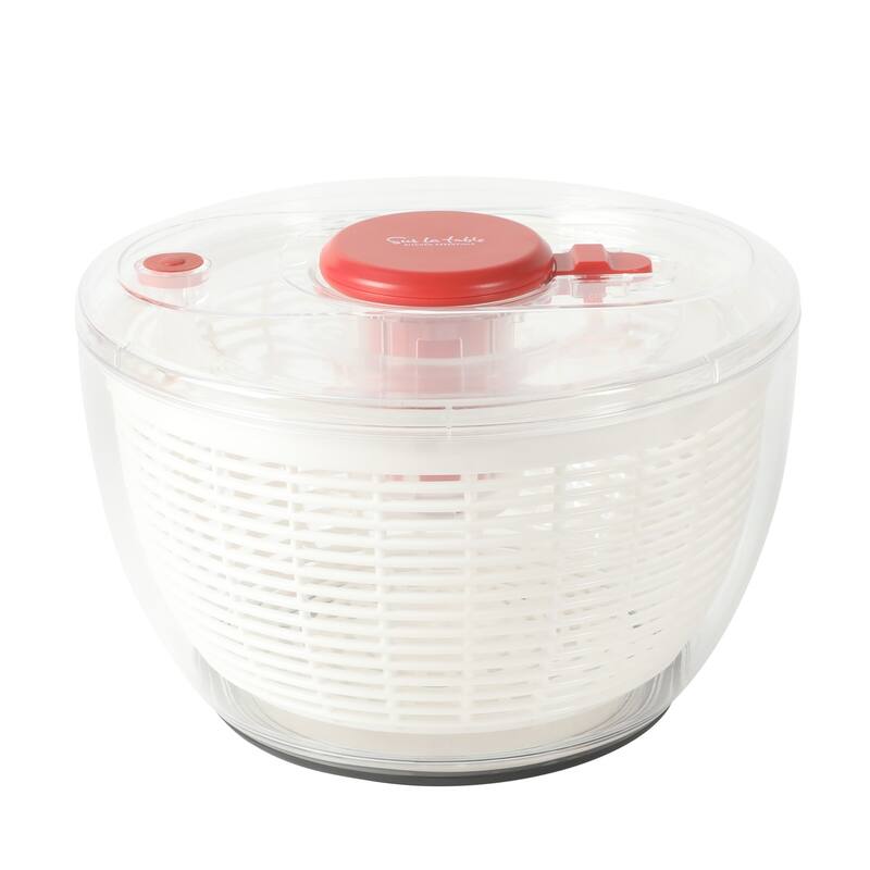 Sur La Table Kitchen Essential 6.3 Qt Salad Spinner, Fruit Wahser, Fruit Washing Bowl with Strainer, Vegertable Cleaner