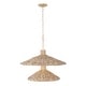 preview thumbnail 2 of 6, Varaluz Hilton Head 9-Light 2-Tier Pendant - French Gold/Natural Seagrass