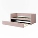 preview thumbnail 11 of 19, Upholstered Daybed with Trundle for Guest Room