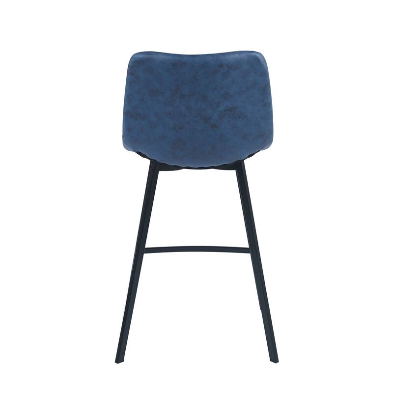 Porthos Home Quinta Counter Height Stools Set Of 2, Microfiber, Powder Coating Steel